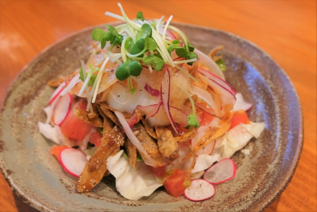 玉ねぎとごぼうのサラダ